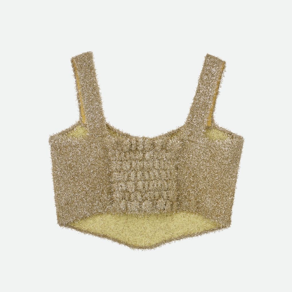 【残り一点】Glitter Knit Bustier