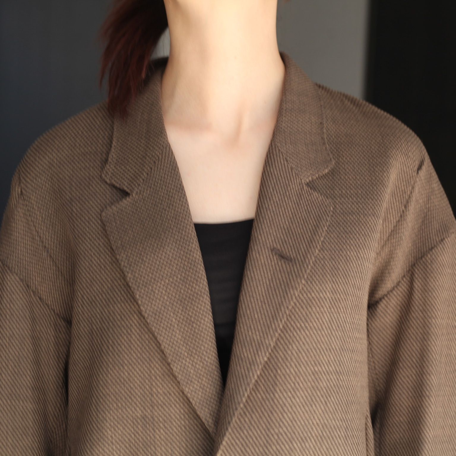 【残り一点】Draped Dart Wool Serge Blazer
