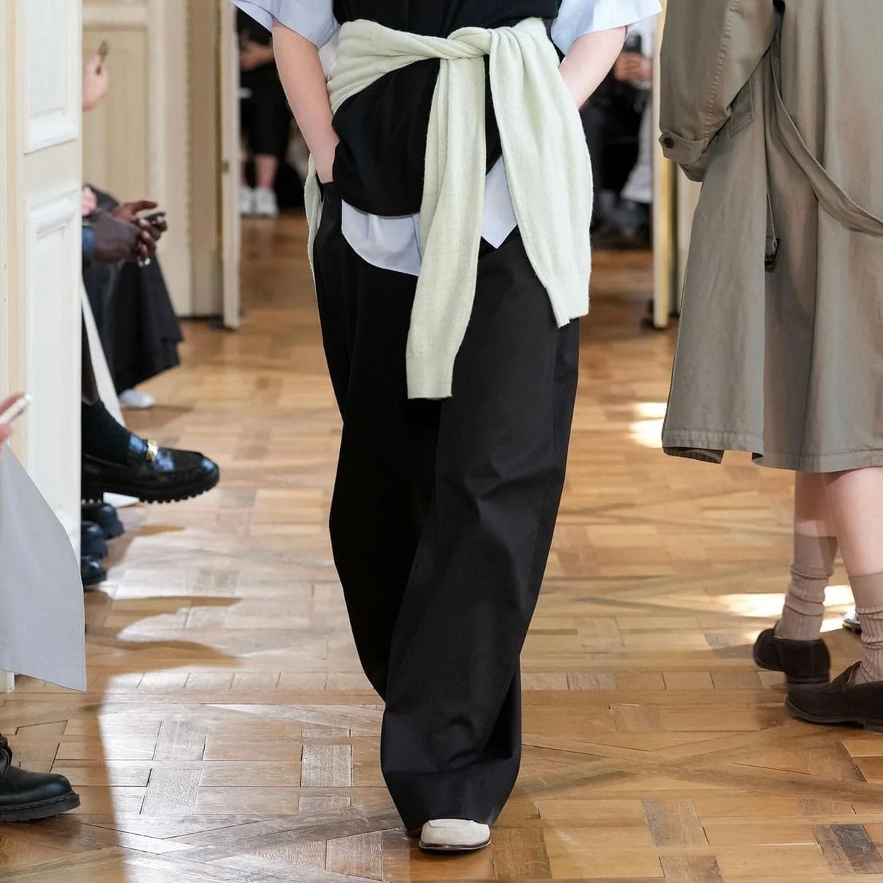 【残りわずか】Double Weave Cotton One Tuck Wide Pants