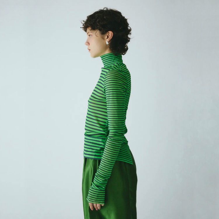 【残り一点】High Neck Mesh Inner Tops