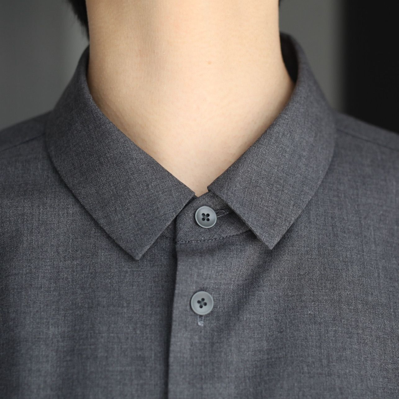 ATON - 【残り一点】Wool Tropical Standard Shirt | ACRMTSM ONLINE STORE