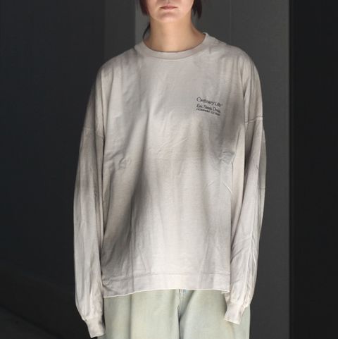 【残り一点】Washed Ordinary L/S Tee
