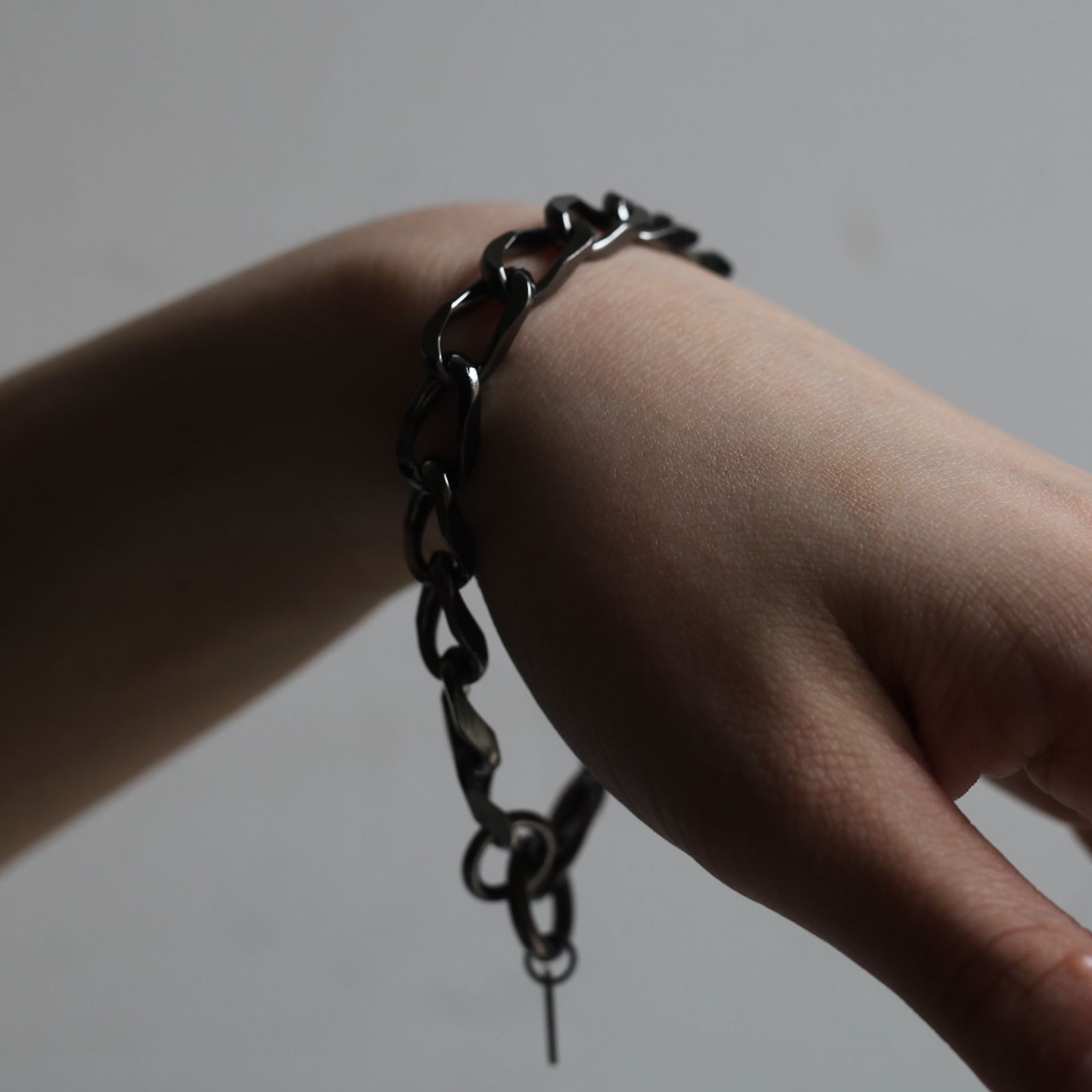 【残りわずか】Curb Chain Bracelet(BLACK)