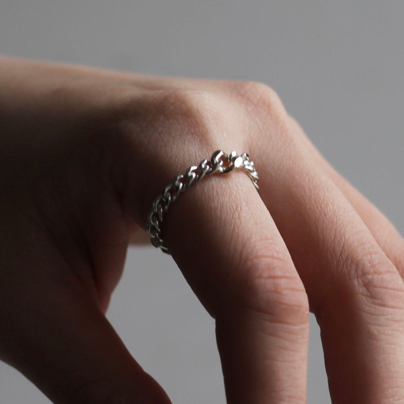 【残り一点】Curb Chain Ring(ANTIQUE×10K GOLD)