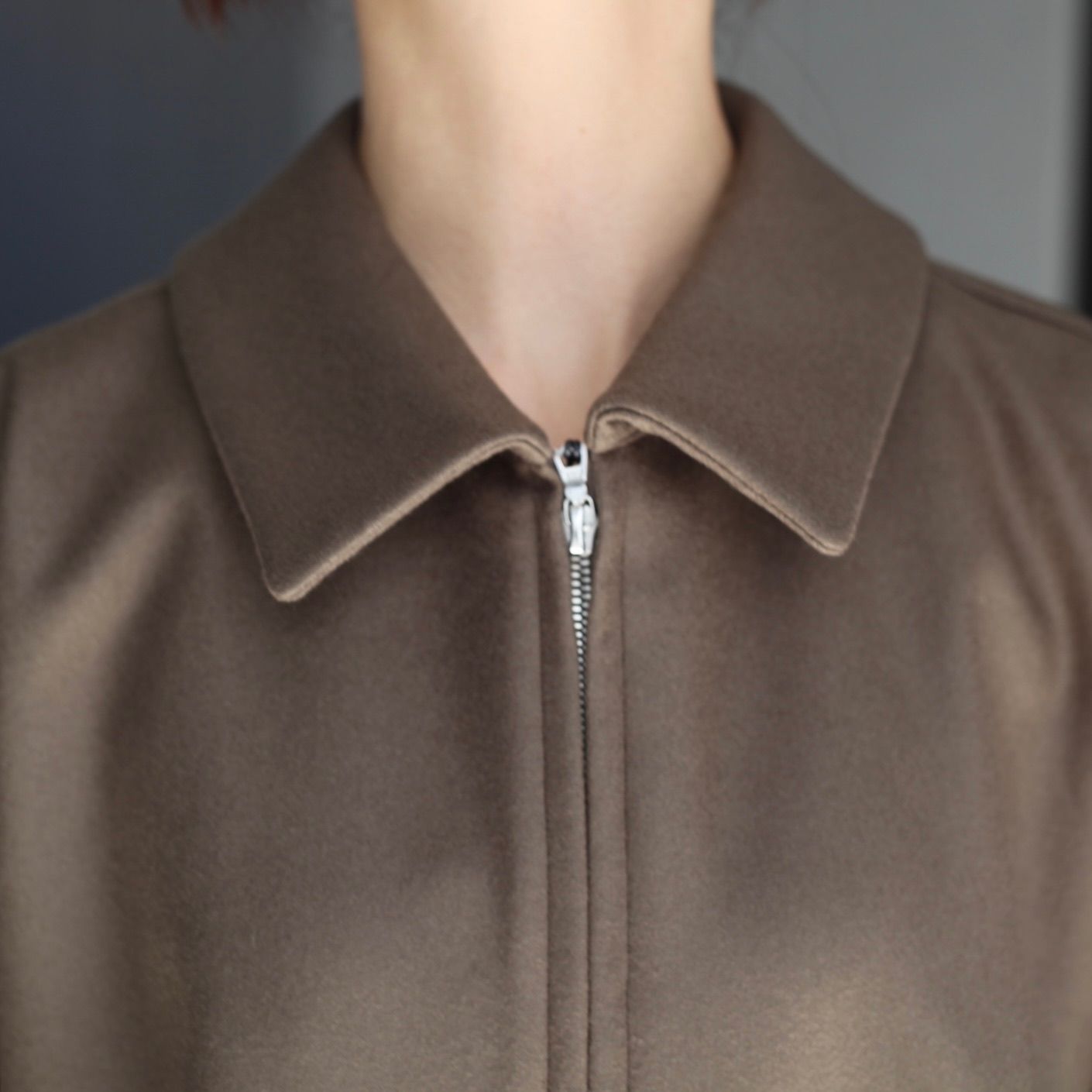 【残りわずか】Melton Oversized Zip Jacket
