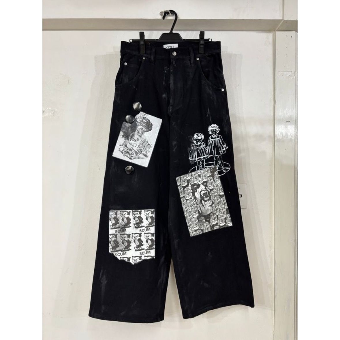 【残り一点】Paper Bonding Rubber Coating Denim Pants
