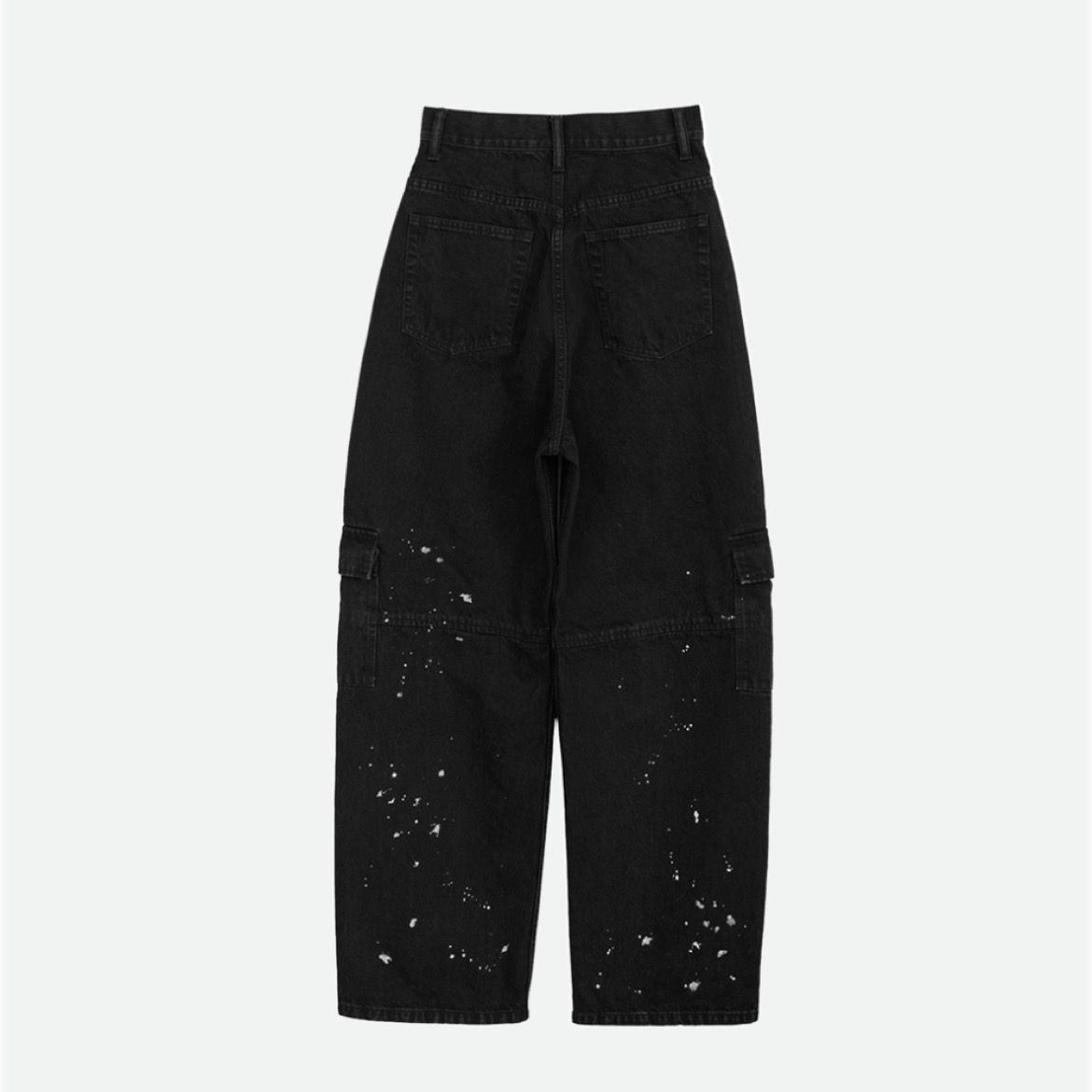【残り一点】Denim Discharge Printhing Cargo Pants