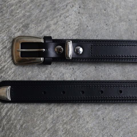 【再販売通知受付可能】Minimal Western Belt(COW LEATHER)