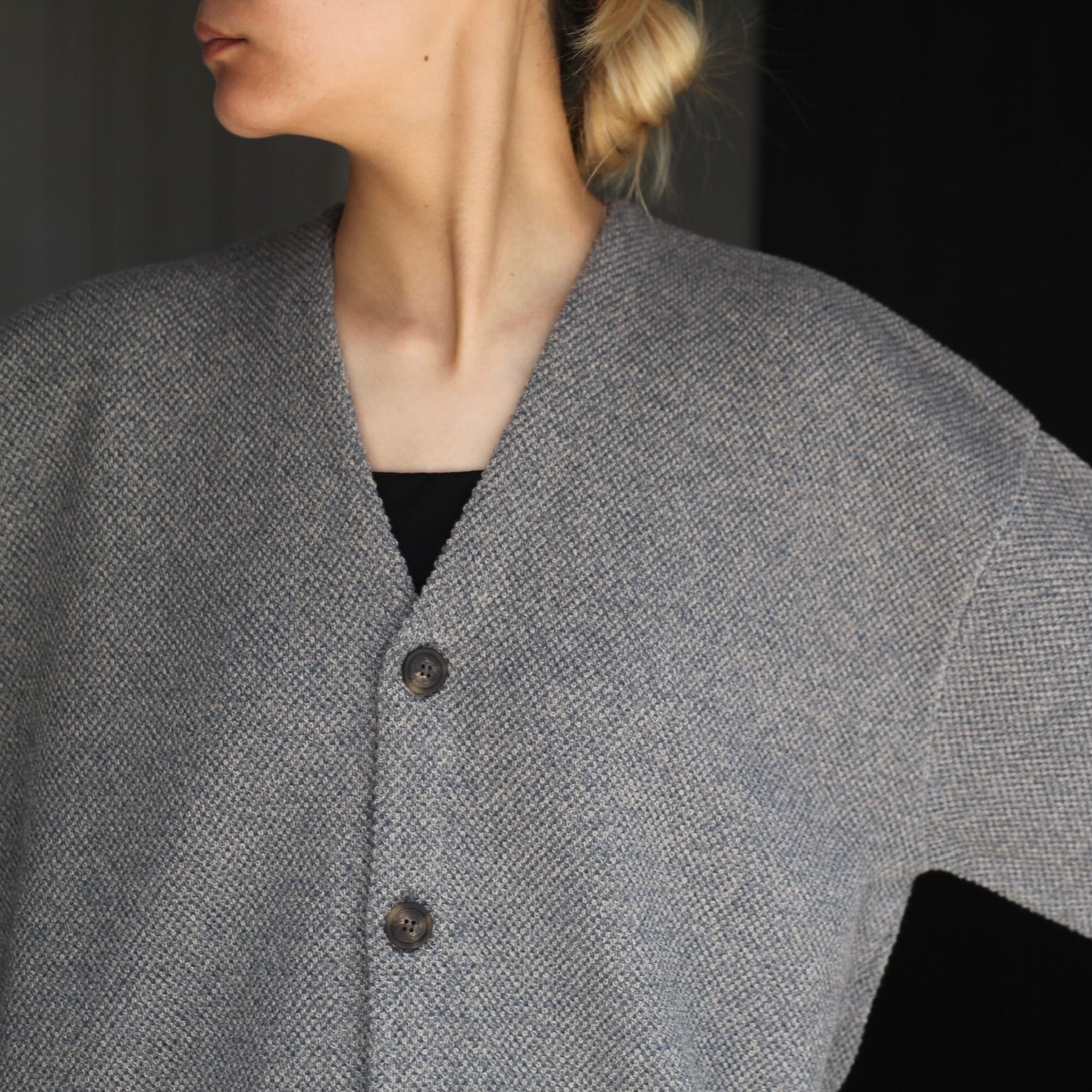 crepuscule - 【残りわずか】Moss Stitch V/N Cardigan | ACRMTSM