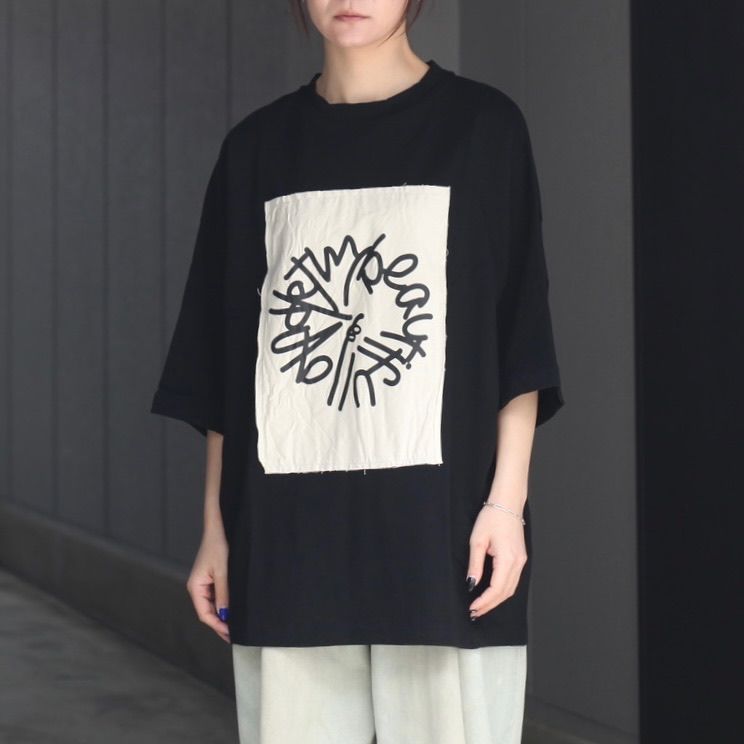 【再販売通知受付可能】MBLドルマンスリーブプリントS/S Tee