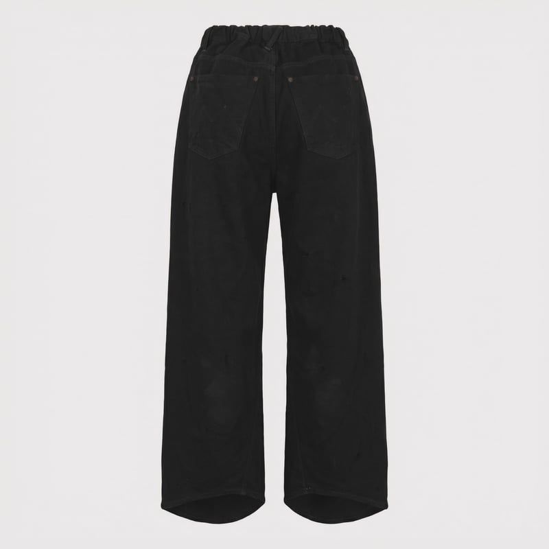 【残りわずか】Home Wide Jeans With Damaged(INLAY DENIM)