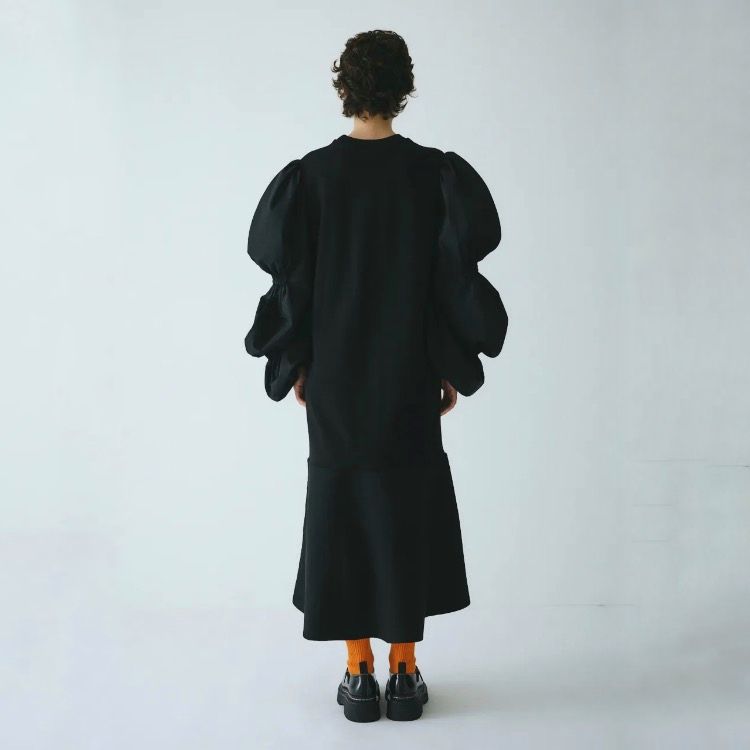 【残り一点】Shirred Balloon Sleeves Dress