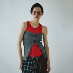 【残り一点】Front Button Knit Bustier