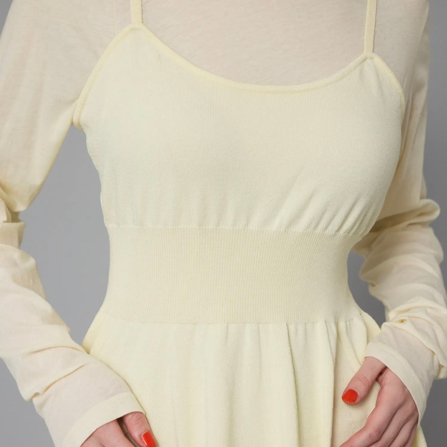 【残り一点】Waist Shape Knit Dress