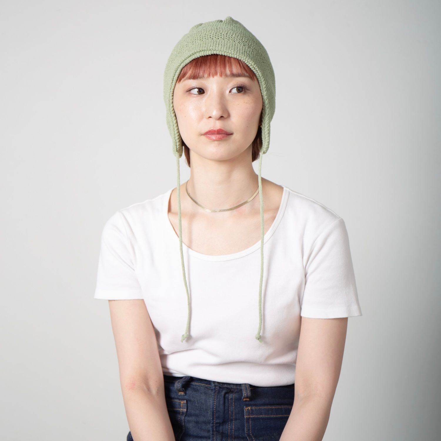 【残り一点】Summer Ear Knit Cap