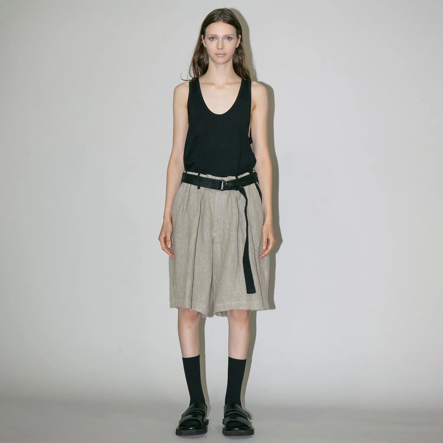 【残り一点】セミウェットリネンショートパンツ