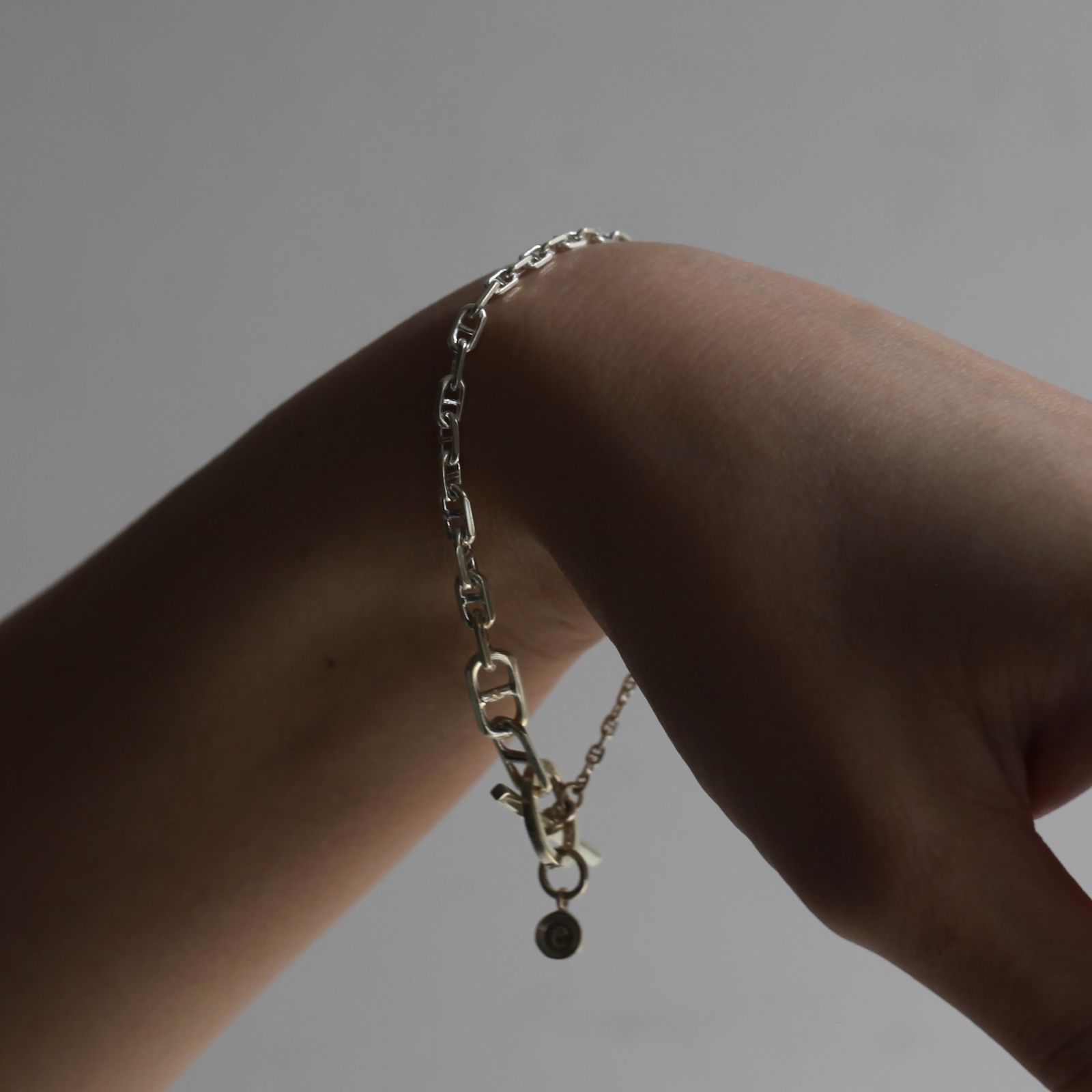 【残り一点】Gradient Anchor Chain Bracelet T-BAR
