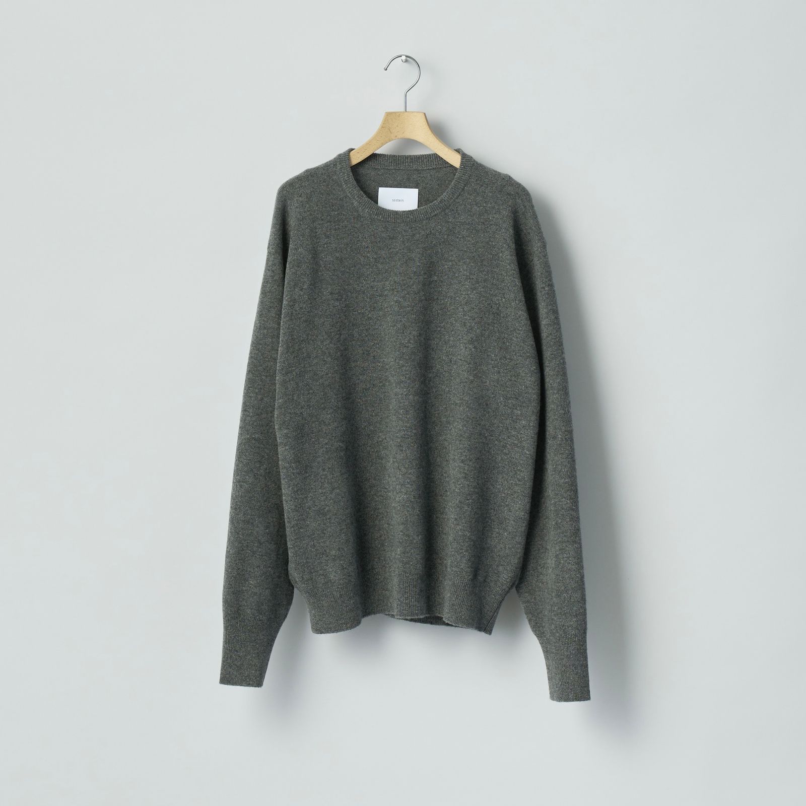 【残りわずか】Extra Fine Wool Knit Crew Neck LS