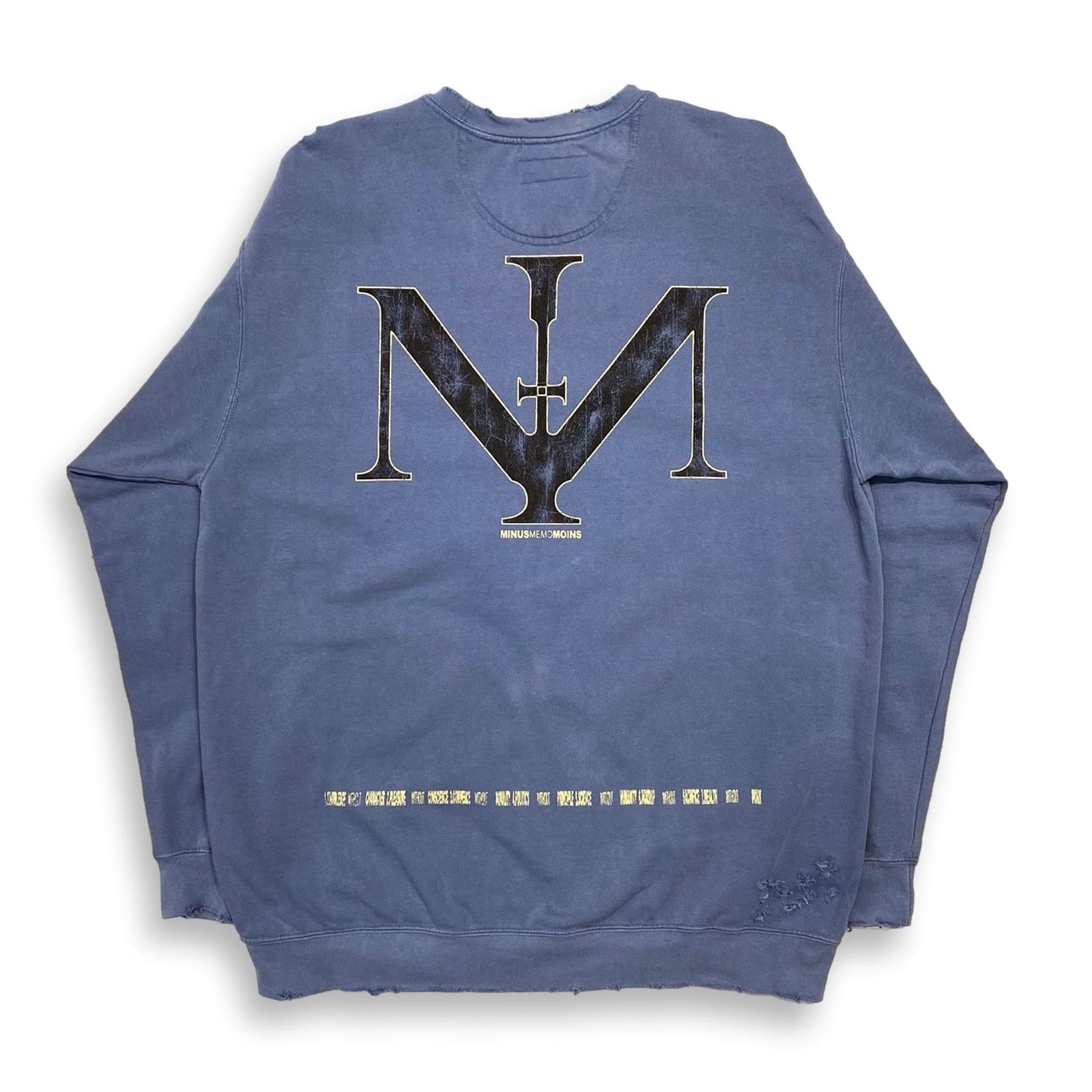 ー] MINUS Bootleg Crew Sweat with Repaired (Sweat) Mail