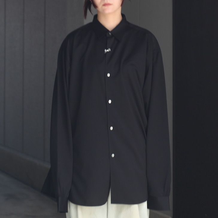 トップス KANEMASA PHIL.46G MODEST SHIRT - BLACK KANEMASA PHIL.】46G MODEST SHIRT - BLACK | 公式通販サイト