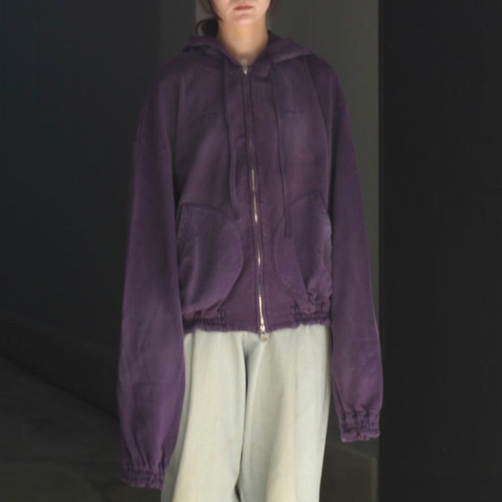 【残り一点】Washed Ordinary Old Style Zip Hoodie