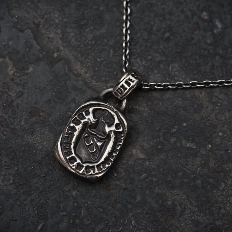 【お取り寄せ注文可能】Stamp Drop Pendant(SILVER)
