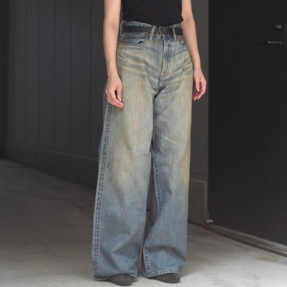 【残り一点】Faded Modern Denim Pants Wide Cut