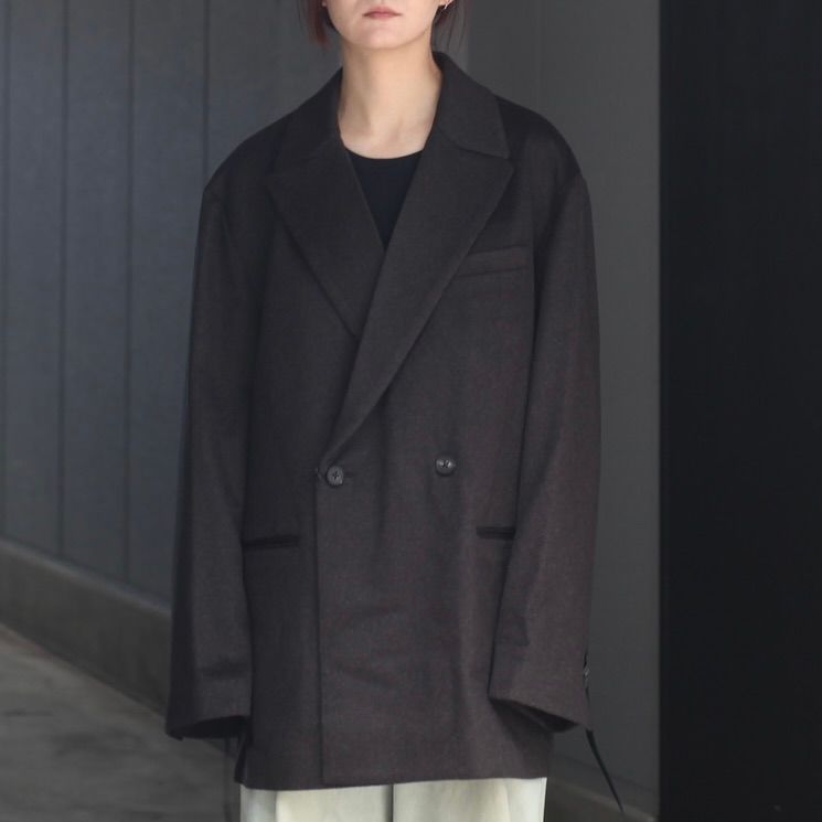 【残り一点】Pure Cashmere Back Slash Peak Lapel Jacket