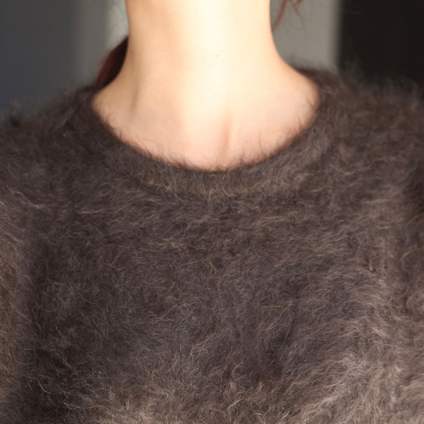 【残り一点】Cashmere Shaggy Knit Crew Neck LS