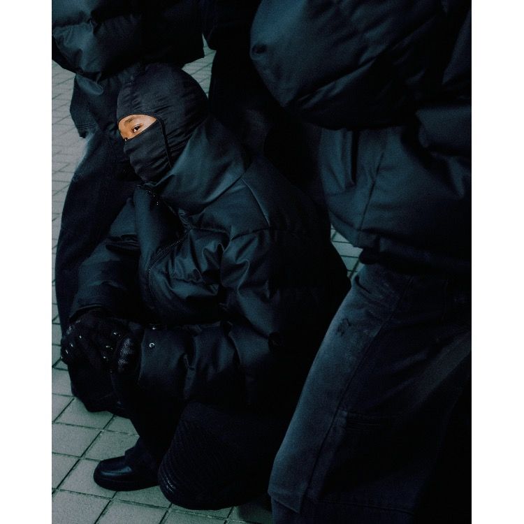 【残り一点】Faux Leather Matte Down Jacket