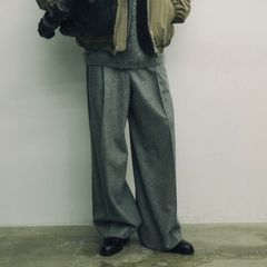 【残り一点】W/CA Beaver Straight Trousers