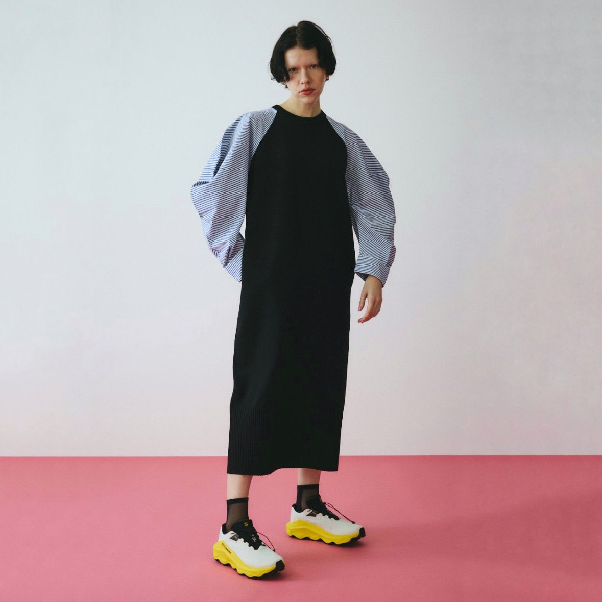 【残り一点】Volume Sleeve Knit Dress