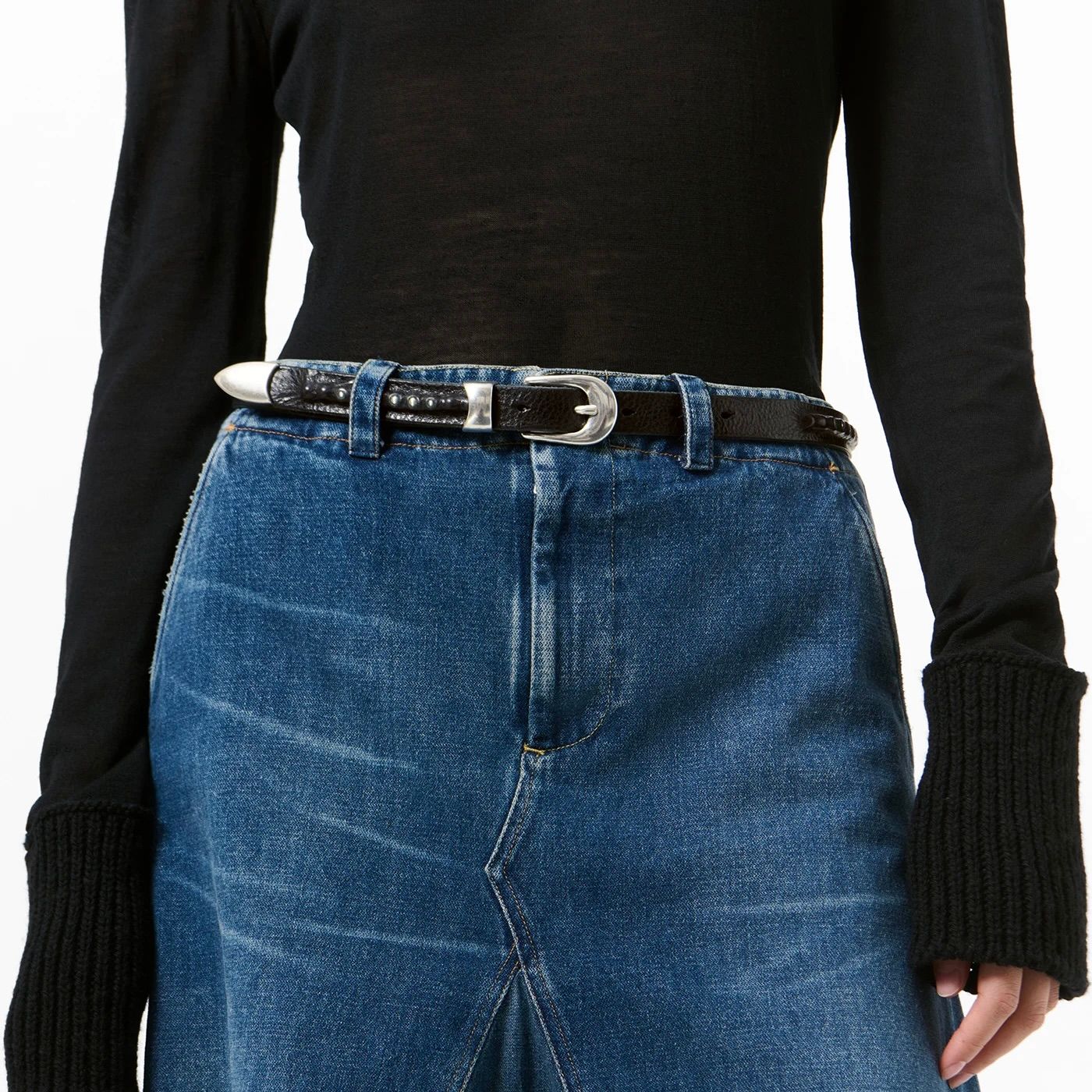 【残りわずか】2cm Bullet Chain Belt
