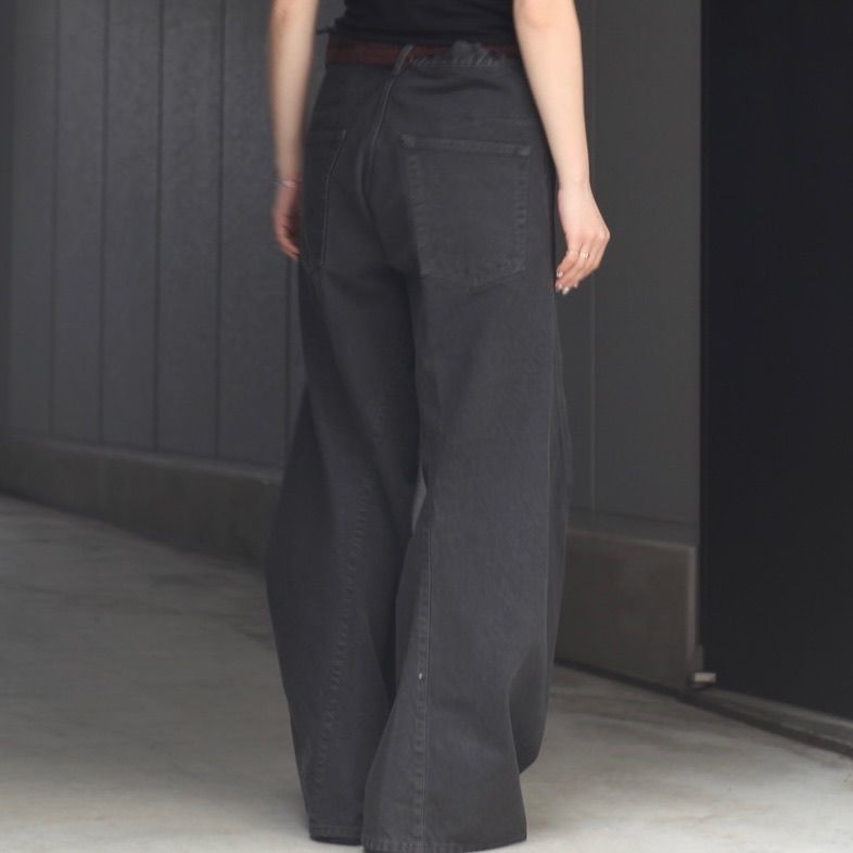 【残り一点】3D Twisted Wide Leg Jeans