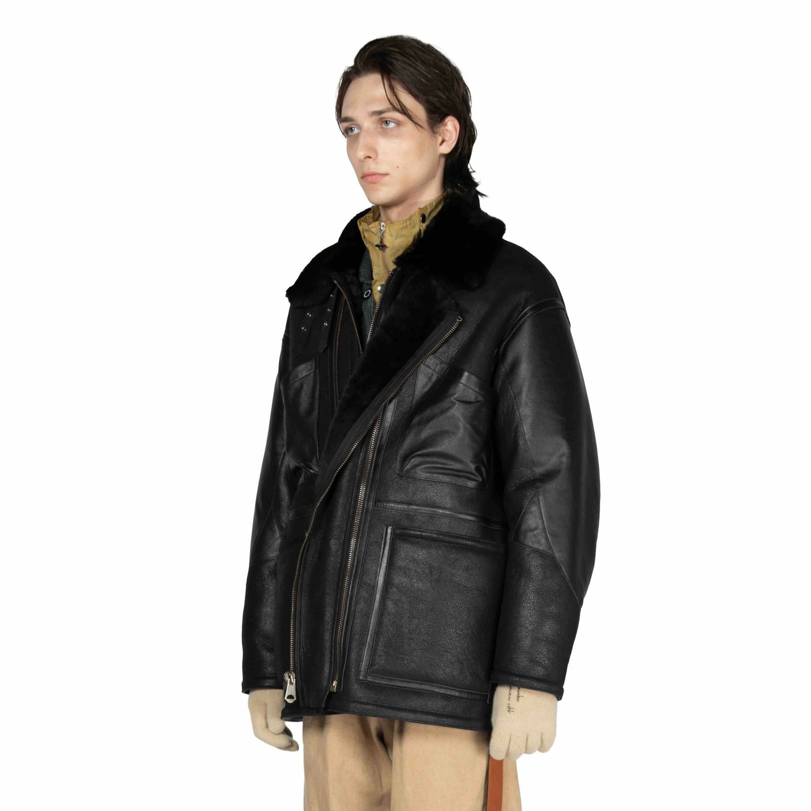 【残り一点】W-Zip Mouton Flight Jacket