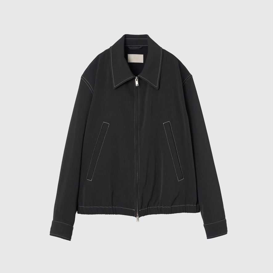 YOKE | FRONT ZIP STAND COLLAR BLOUSON(NAVY) | フロントジップスタンドカラーブルゾン(ネイビー)通販サイト  - 京都取扱い店舗 ATTEMPT / アテンプト