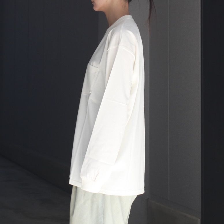 【残りわずか】Supima Cotton Oversized Long Sleeve Pocket Tee