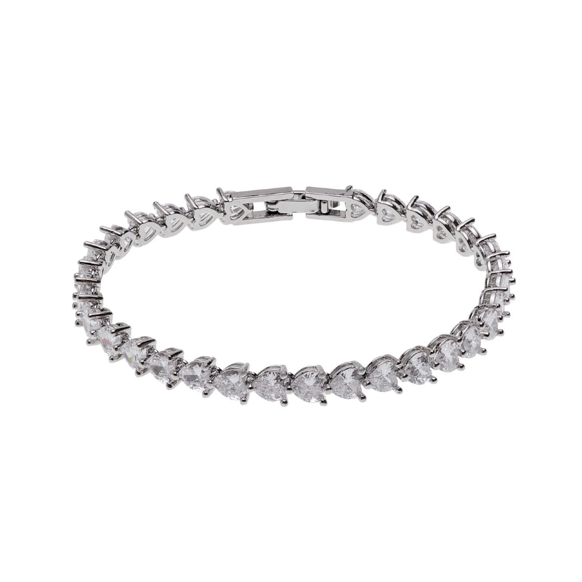 【残りわずか】Micro Heart Jewel Bracelet(SILVER)
