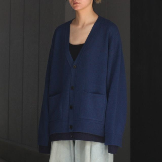 人気絶頂 22AW YOKE Connecting Connecting Cardigan Border Cardigan