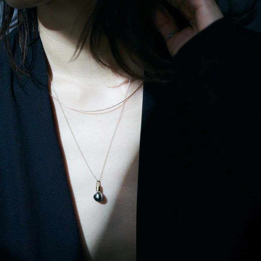 【お取り寄せ注文可能】Black South Sea Pearl Necklace