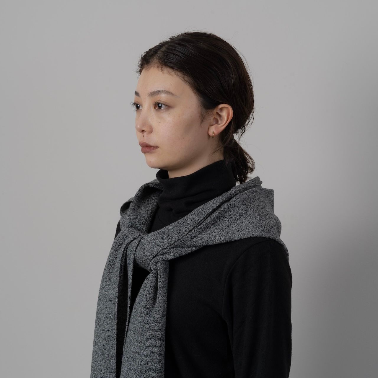 TAN - 【残り一点】Washable Wool Hoodie Rib Scarf | ACRMTSM ONLINE STORE