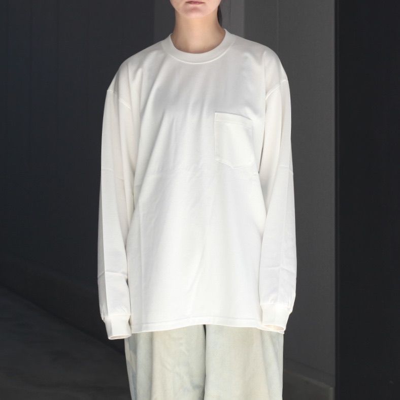 【残りわずか】Supima Cotton Oversized Long Sleeve Pocket Tee