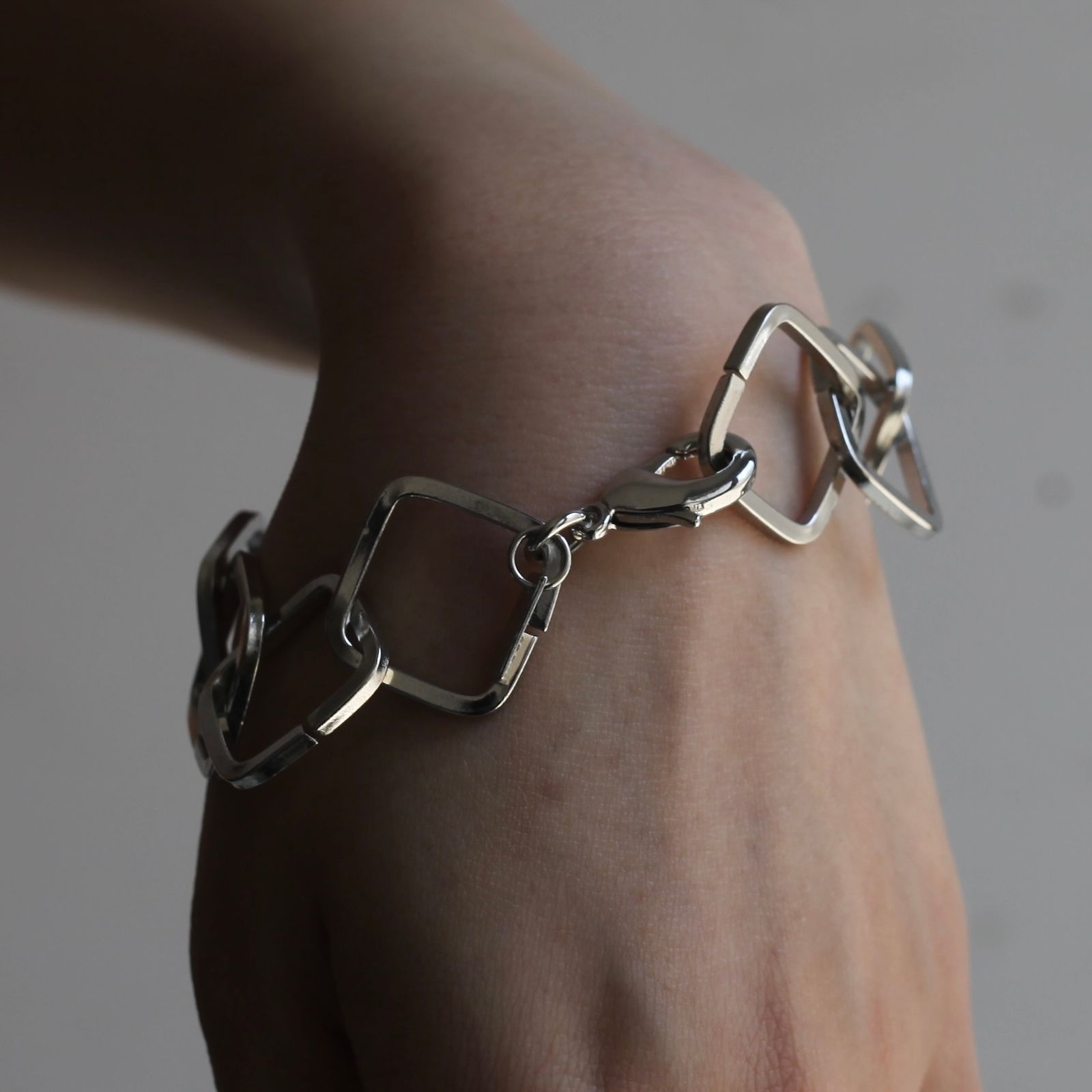 【残り一点】Square Chain Bracelet(SILVER)