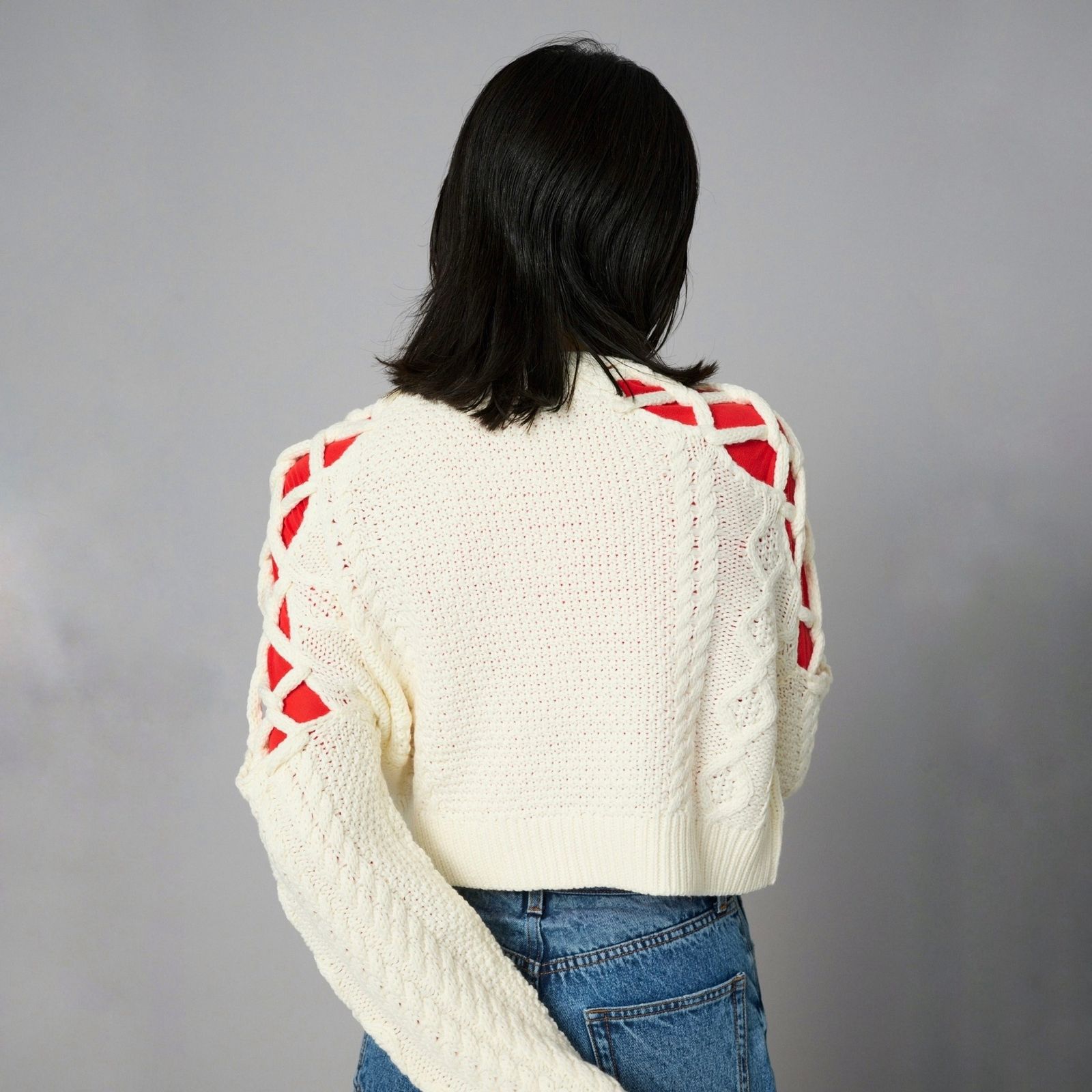 【残り一点】Net Work Sleeve Tops