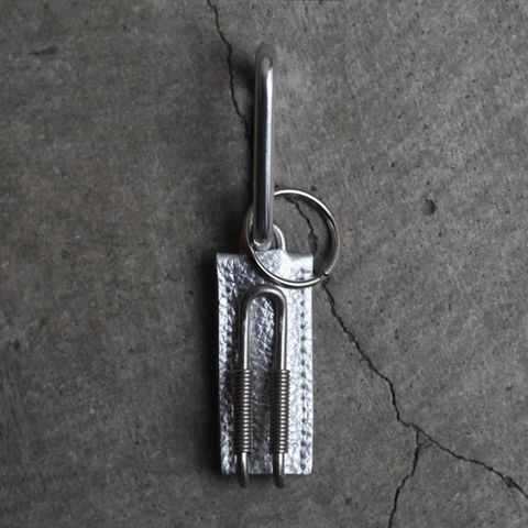 【残り一点】Spring Clip Key Holder(CLIX_PEBBLE GRAIN)