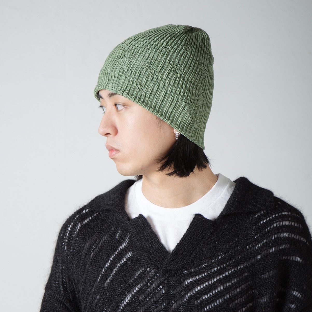 【残り一点】Damage Summer Knit Beanie