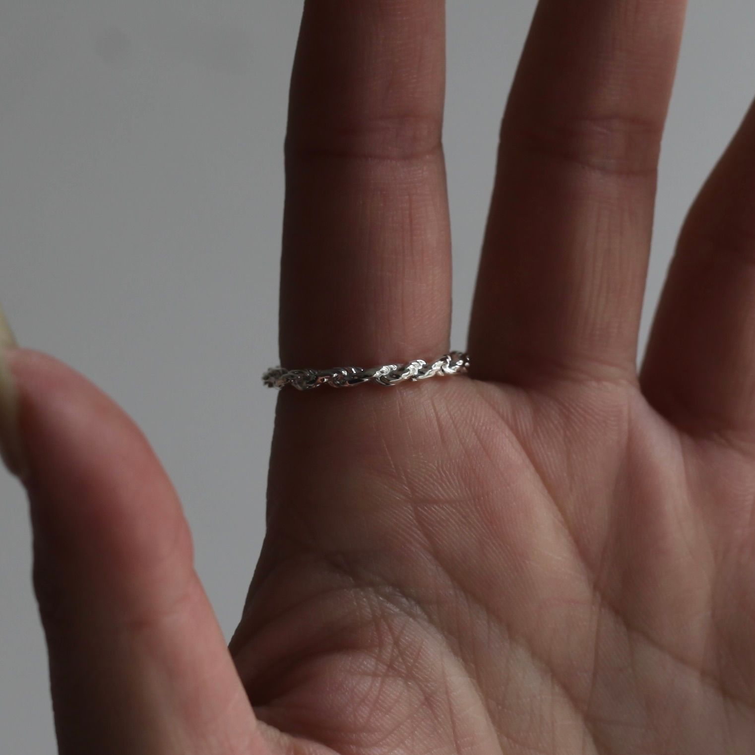 【残り一点】Rope Chain Ring(2.6mm)