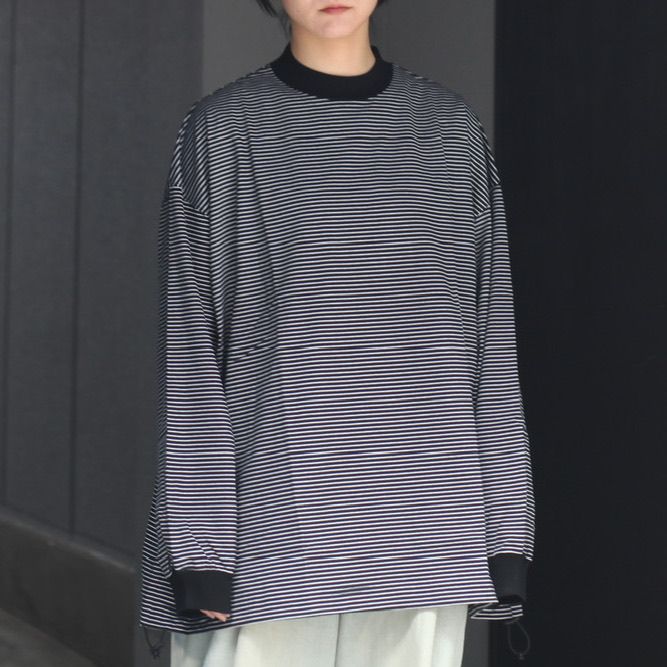 is-ness - 【再販売通知受付可能】Balloon Border Long Sleeve T-shirt 