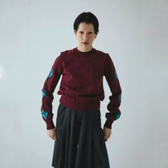 【残り一点】Neon Argyle Knit Tops