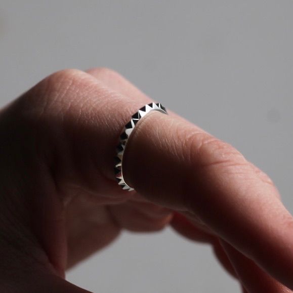 【お取り寄せ注文可能】Multiple Studs Ring_S(SILVER)